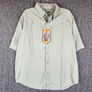 Habit Product Type Mens L Kestrel Creek Shadow Button-Down NEW
